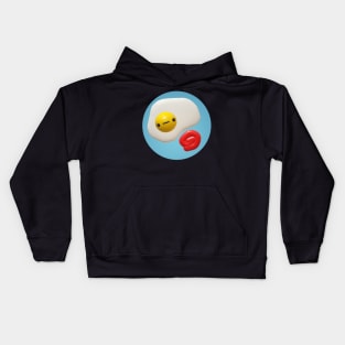 Cute 3D egg ketchup vampire Kids Hoodie